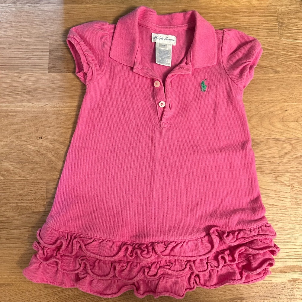 EUC - Ralph Lauren Pink Polo Dress, 6month